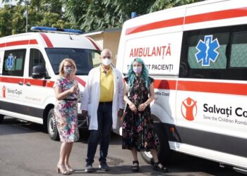 Spitalul „Grigore Alexandrescu” a primit două ambulanțe pentru transportul copiilor