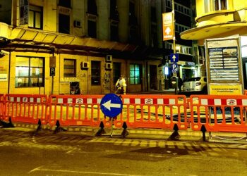 Strada Ion Câmpineanu a fost transformată în șantier de Engie România
