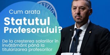 Cum arată Statutul Profesorului în viziunea ministrului Daniel David?